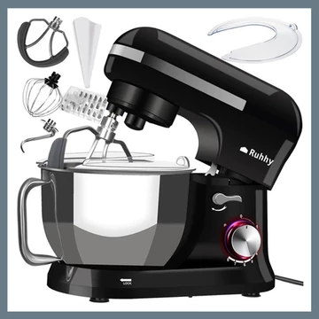 Ruhhy Többfunkciós konyhai robotgép 4,5L keverőtál, 8+1 sebességfokozat, 1700W 00016746
