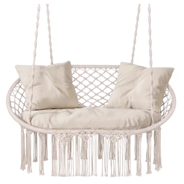 Gardlov dupla függőszék hinta párnákkal, krém 00027379