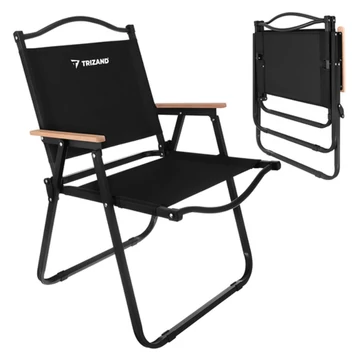 Trizand összecsukható kerti szék fekete 00027552