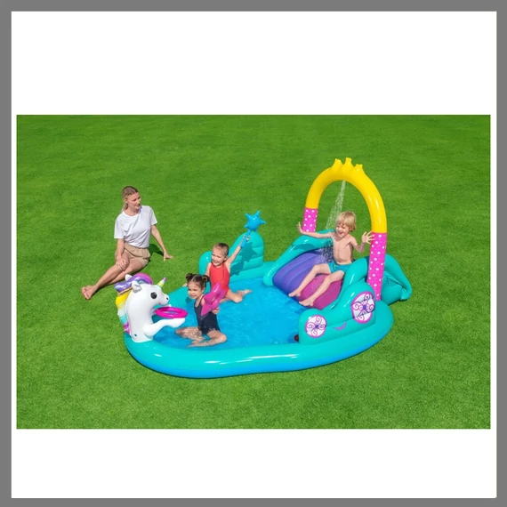 Bestway 53097 Felfújható Varázslatos egyszarvú játékközpont  274x198x137cm 653097