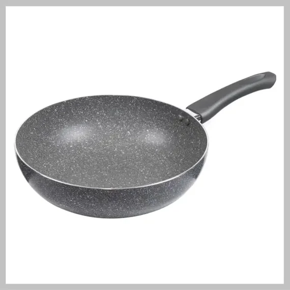 Banquet gránitszürke wok serpenyő, 84749018, 28 cm