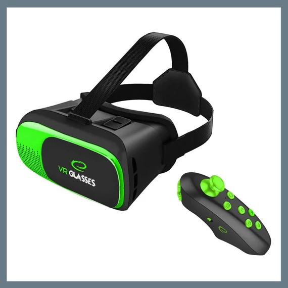 VR 3D Szemüveg okostelefonokhoz Bluetooth távirányítóval EGV300R
