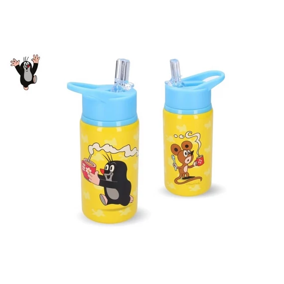 Flakon rozsdamentes Kisvakond sárga-kék 500 ml 011925