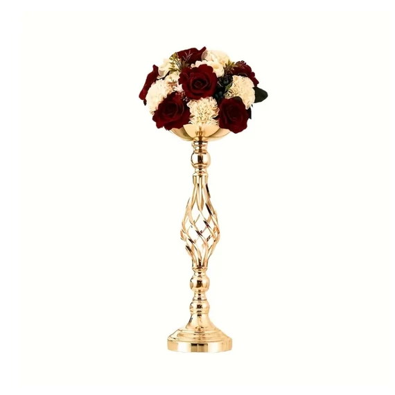 Arany színű dekoratív fém gyertyatartó – 53 cm JK1215466-1