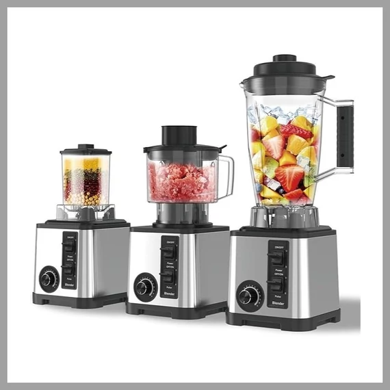 Silver Love 3 az 1-ben professzionális turmixgép és daráló – 9500W SC-2027