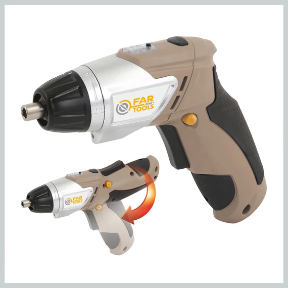 Far Tools akkus csavarozó – 3,6 V Li-Ion, forgatható markolattal 215017