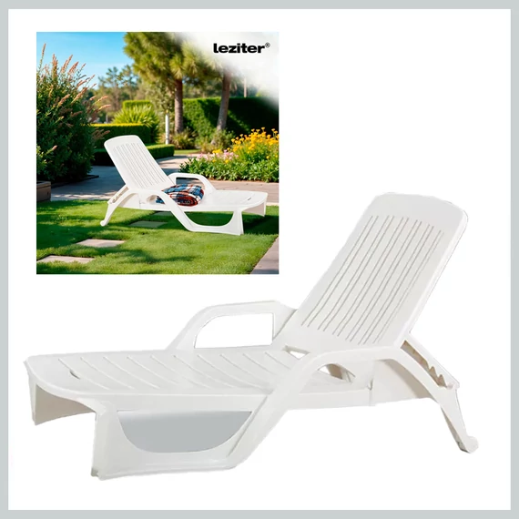 Leziter Miami napozóágy fehér LBM-WHT