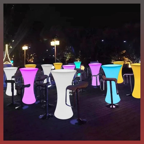 RGB led megvilágított koktélasztal D-1255-01