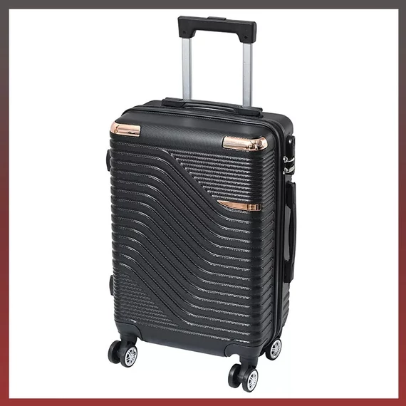 Leziter TraveLux Pro kabinbőrönd keményfedeles fekete 833-BL20
