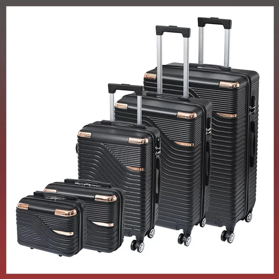Leziter TraveLux Urban bőrönd 5 részes szett fekete LTRUBS-BL