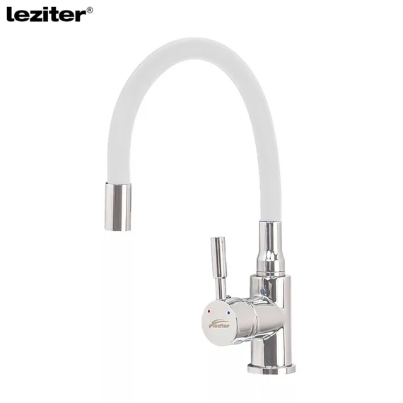 LEZITER Corin álló mosogató csaptelep flexibilis kifolyócsővel fehér ZS-7012-WH
