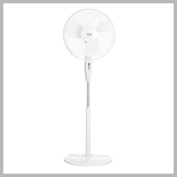 Adler Állóventilátor – 40 cm, 90W, fekete - AD7323w