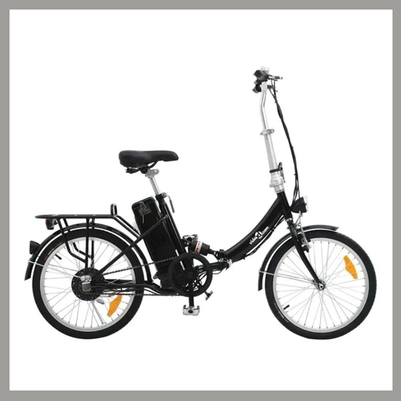 Elektromos összecsukható kerékpár – Fekete – 250 W 394200