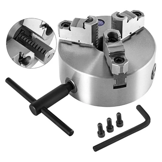 Sanou HB-6369 Önközpontosító Eszterga Tokmány K11-250, 250mm, 3 Pofás 