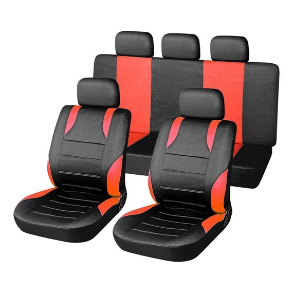 SPORT AIRBAG üléshuzat szett – 9 darabos, piros 31676