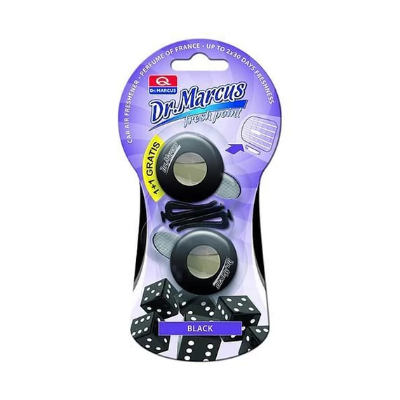 Autóillatosító – FRESH POINT 1+1 Black amDM534