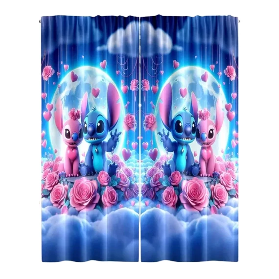 Disney Stitch Sötétítő Függöny 130 x 210 cm – 2db  KT1794989-3