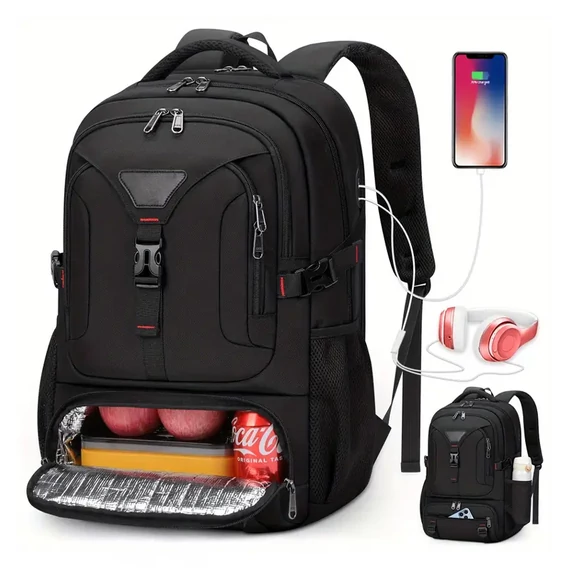 NUBILY 50 literes Szigetelt Laptop Hátizsák – USB - AG1484902