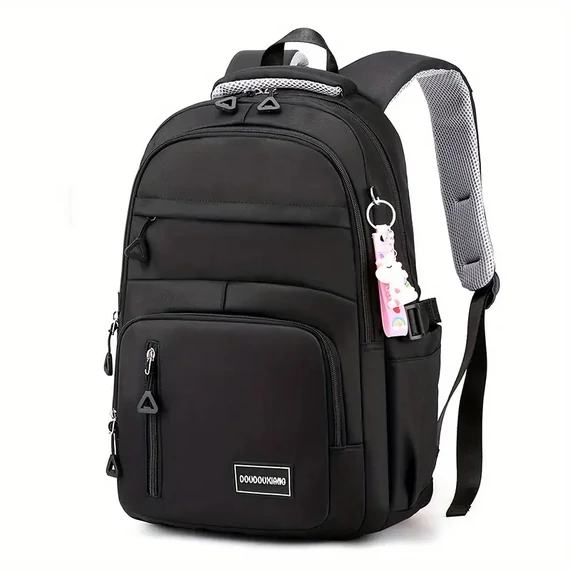 Női Nagy Kapacitású Hátizsák Laptoptartóval - FEKETE JB365521-F