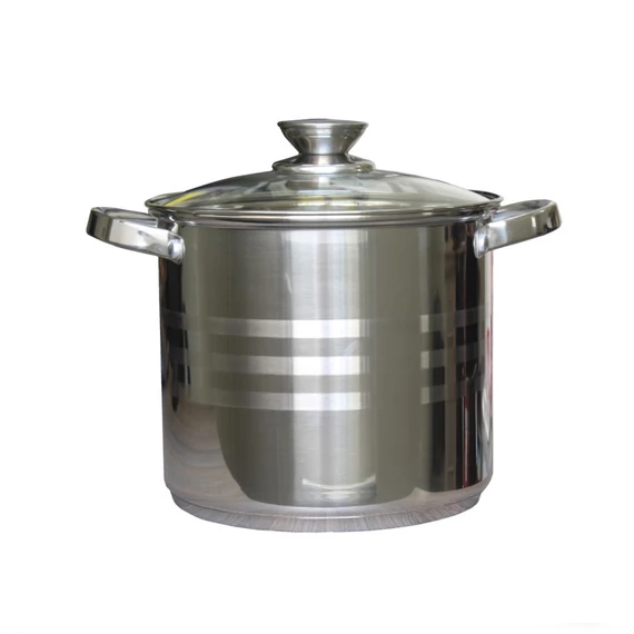 Fazék Inox 9 Literes Üveg Fedővel 24cm 5949062800744