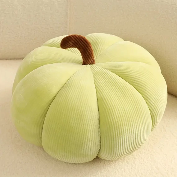3D sütőtök formájú díszpárna – sárga 20 cm XC2838529-s