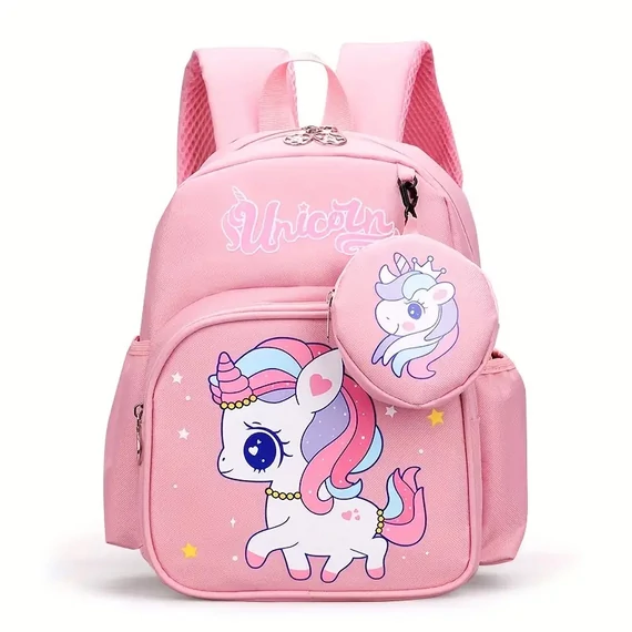 Aranyos egyszarvú mintás óvodai hátizsák – PG2897433