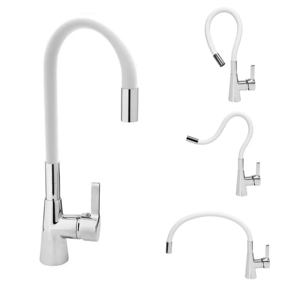 Flexibilis mosogatócsaptelep — fehér TO-75706