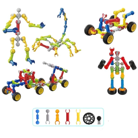 132 db STEM építőjáték gyerekeknek 3 éves kortól KC5436613