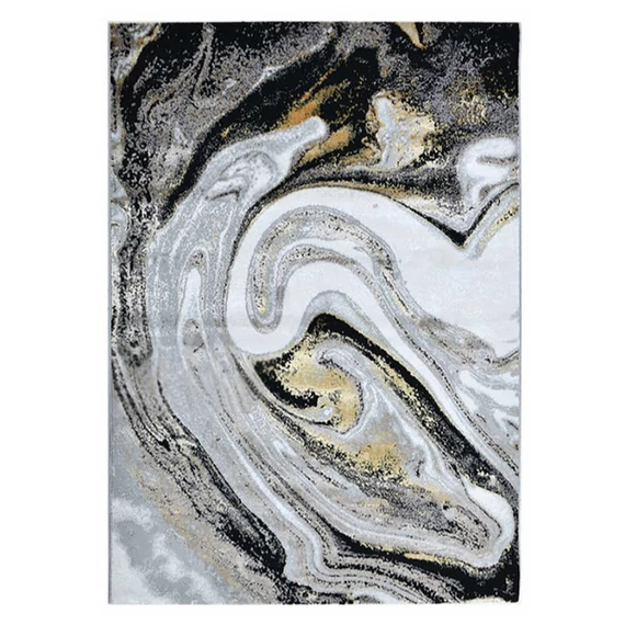 Toscana Luxus Szőnyeg 163 Fekete-Arany 60x110cm