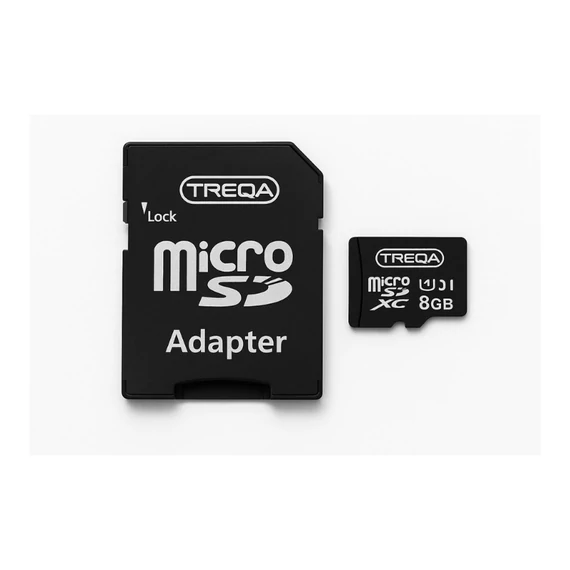 TREQA microSDXC memória kártya adapterrel – 8GB SD-12