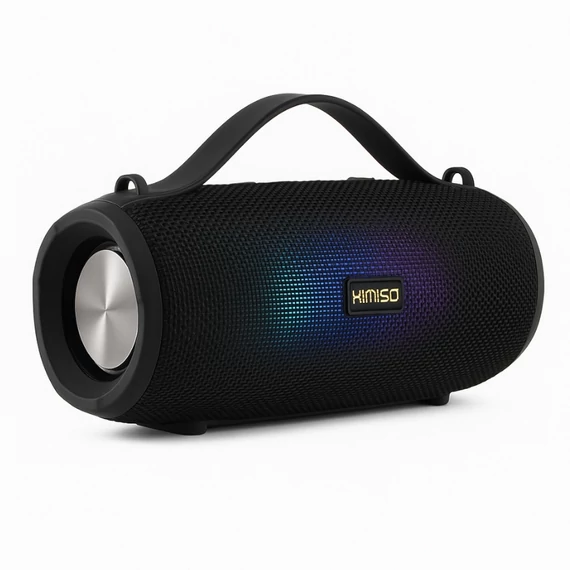 Hordozható Bluetooth hangszóró – RGB világítással, USB és microSD bemenettel KMS-203