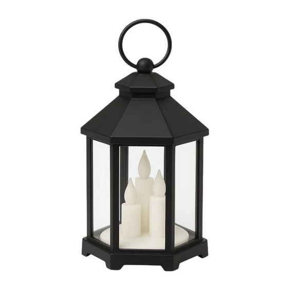 Dekoratív LED lámpás gyertyával – 12 × 21 cm LAMP53