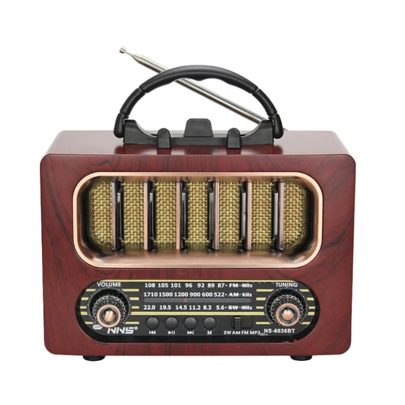 NNS retro Bluetooth rádió NS-6636BT