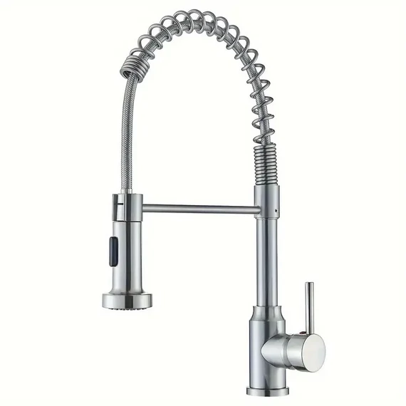 Modern csiszolt nikkel konyhai csaptelep AP306812-CSN