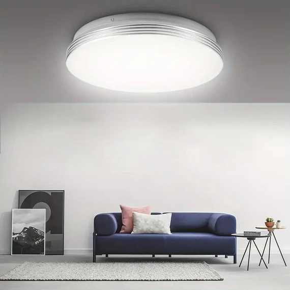 Kerek LED mennyezeti lámpa hideg fehér 18W 28cm KK426475