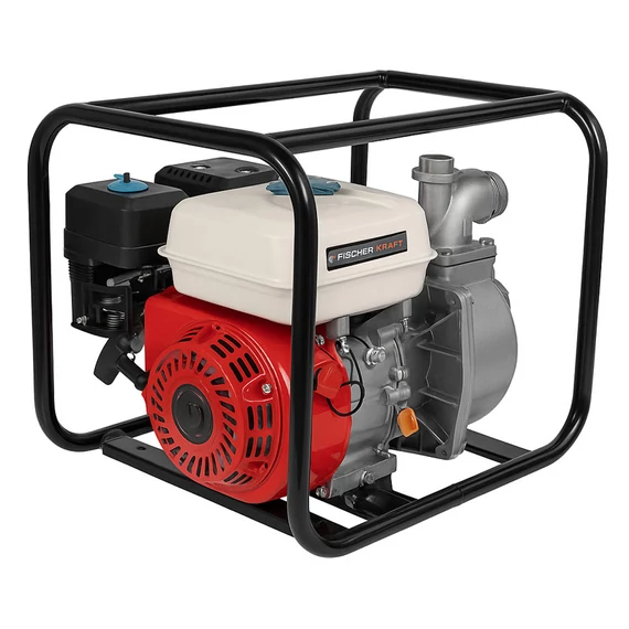 Fischer Kraft – Benzinmotoros vízszivattyú (7,5 LE, 163 cm³) FS-5020
