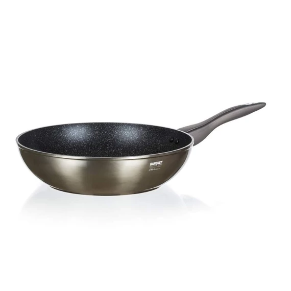 METALLIC PLATINUM alumínium WOK serpenyő – 28 × 7,8 cm 40051929