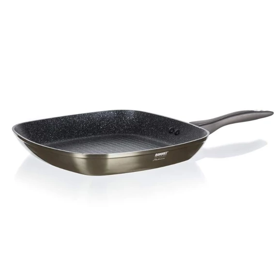 METALLIC PLATINUM alumínium grillserpenyő – 28 × 28 cm 40051933