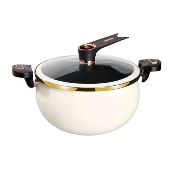 Senmeo 8L Öntöttvas Levesfazék – 28cm - Fehér UG5449762FH