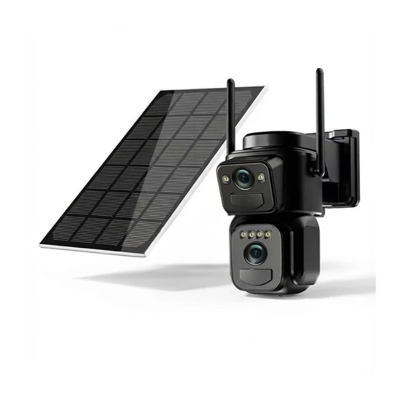 4K Dupla Lencsés PTZ WiFi Kamera – Napelemes JF2031100