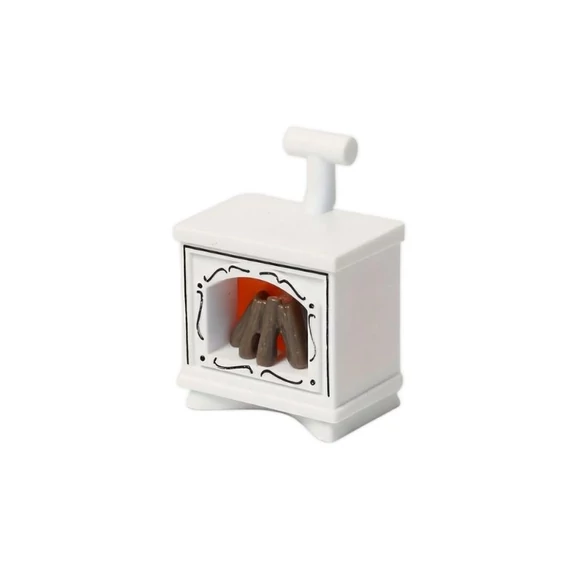 Mini LED Kandalló Dekoráció – Lángoló Láng Hatás (Fehér) DR229514-FH