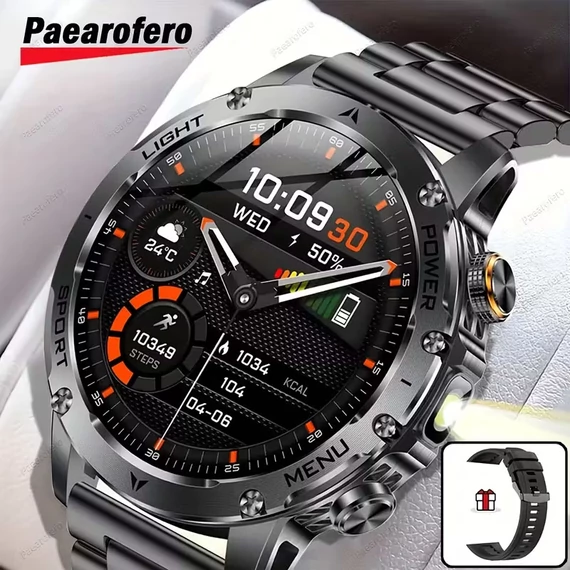 Paearofero okosóra fekete acél óraszíj HM3368708-FA