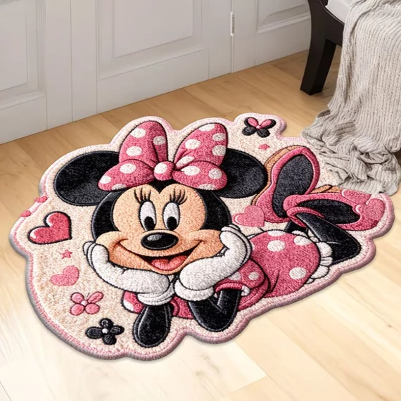 2D nyomtatott Minnie egér mintás lábtörló 40x60cm GF12431998