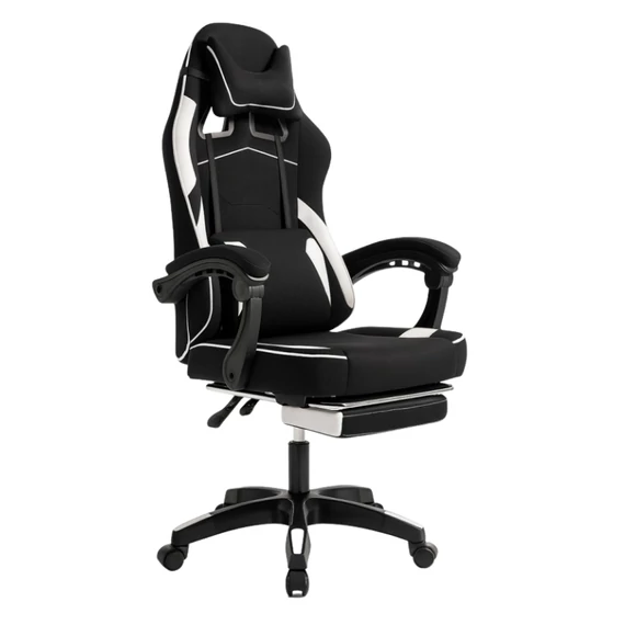 VECTOR forgatható gamer szék masszázsfunkcióval és lábtartóval KO48B