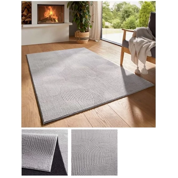 BergamoJoy plüss szőnyeg szürke 80x150cm bergamoJoygray-80
