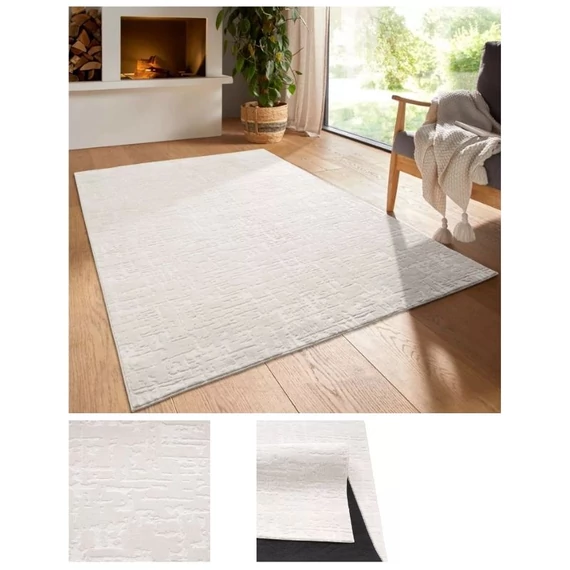 Bergamo Zoe plüss szőnyeg krém 150x220cm bergamozoecream-150
