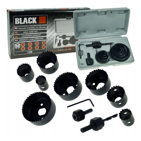 BLACK Lyukfűrész készlet 11 részes 21000