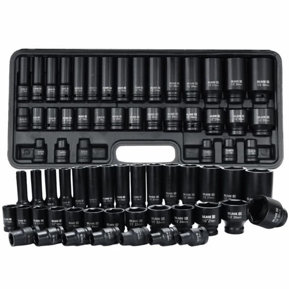 BLACK 35 Részes Ütvecsavarozó Dugókulcs Készlet (8-32 mm) 13311