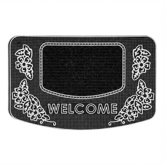 HİLAL Welcome Feliratos Lábtörlő Virágmintával HL07