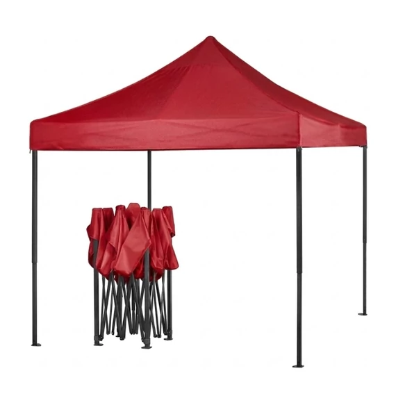 3 × 6 m összecsukható kerti pavilon - piros HM-8006-P